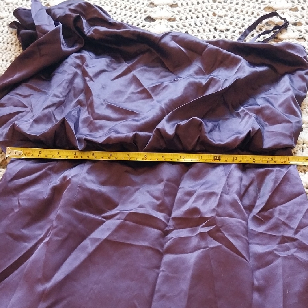 Jessica Simpson Purple Asymmetrical Ruched Cocktail Dress - Picture 6 of 7
